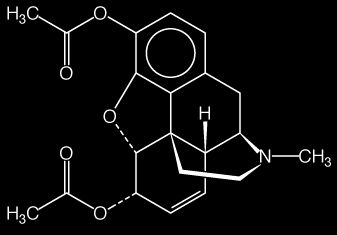 chemick vzorec heroinu