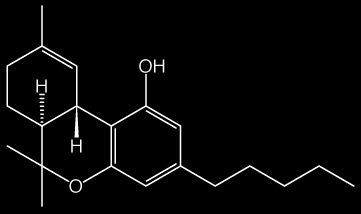 chemick vzorec THC